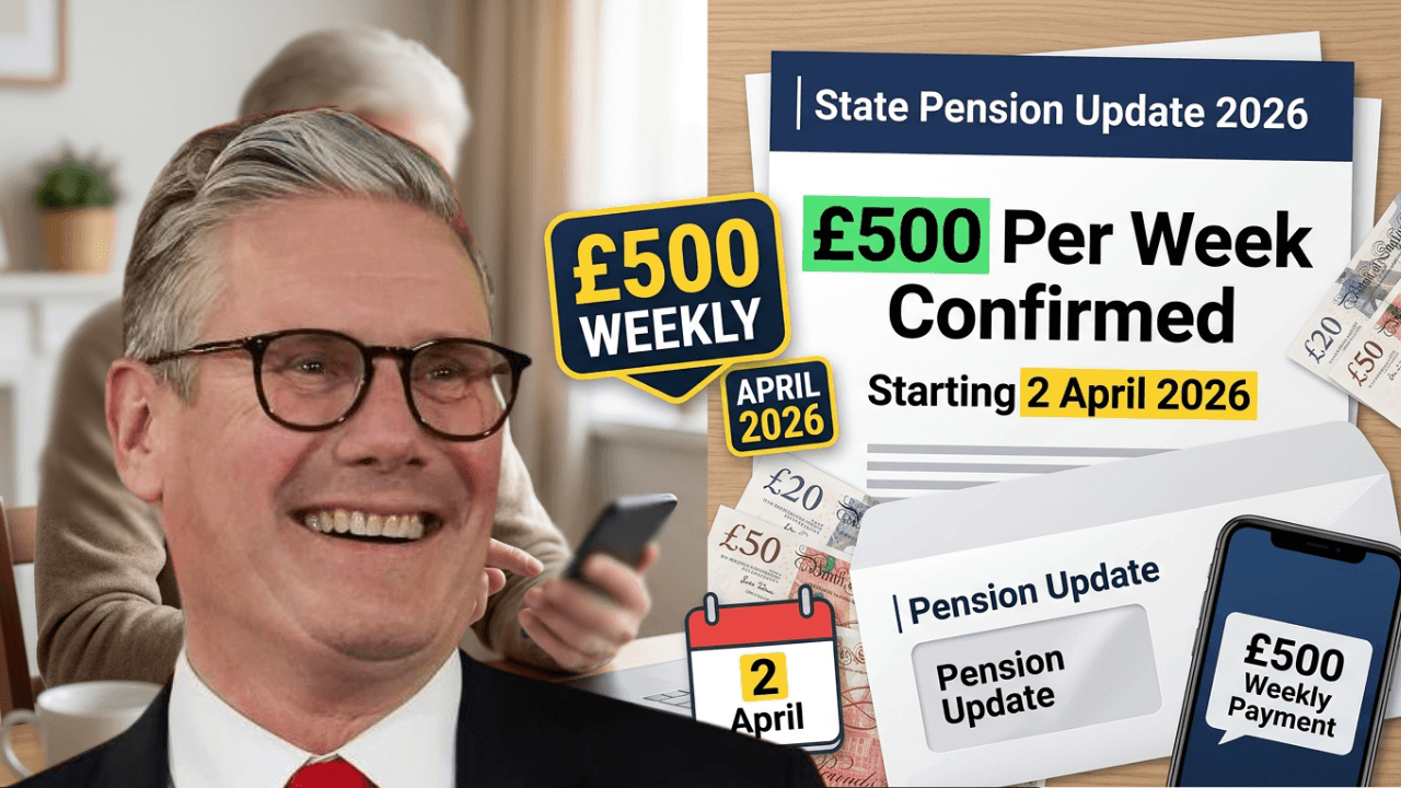 DWP Announces £500 Week State Pension Starting 2 April 2026