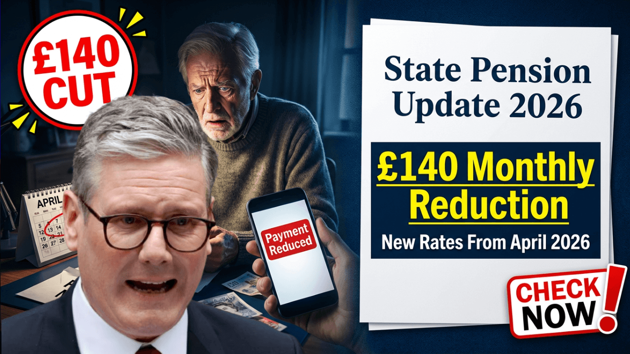 DWP Confirms £140 Monthly State Pension Reduction – New Rates Apply From April 2026