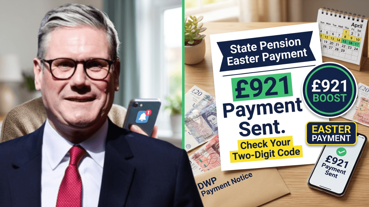 DWP Sending £921 to State Pensioners Before Easter – Check Your Two‑Digit Code