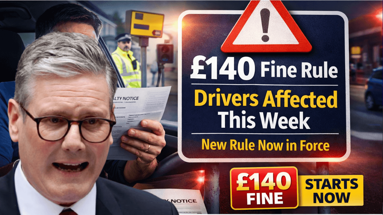 Drivers Face £140 Fine From This Week as New Rule Officially Comes Into Force
