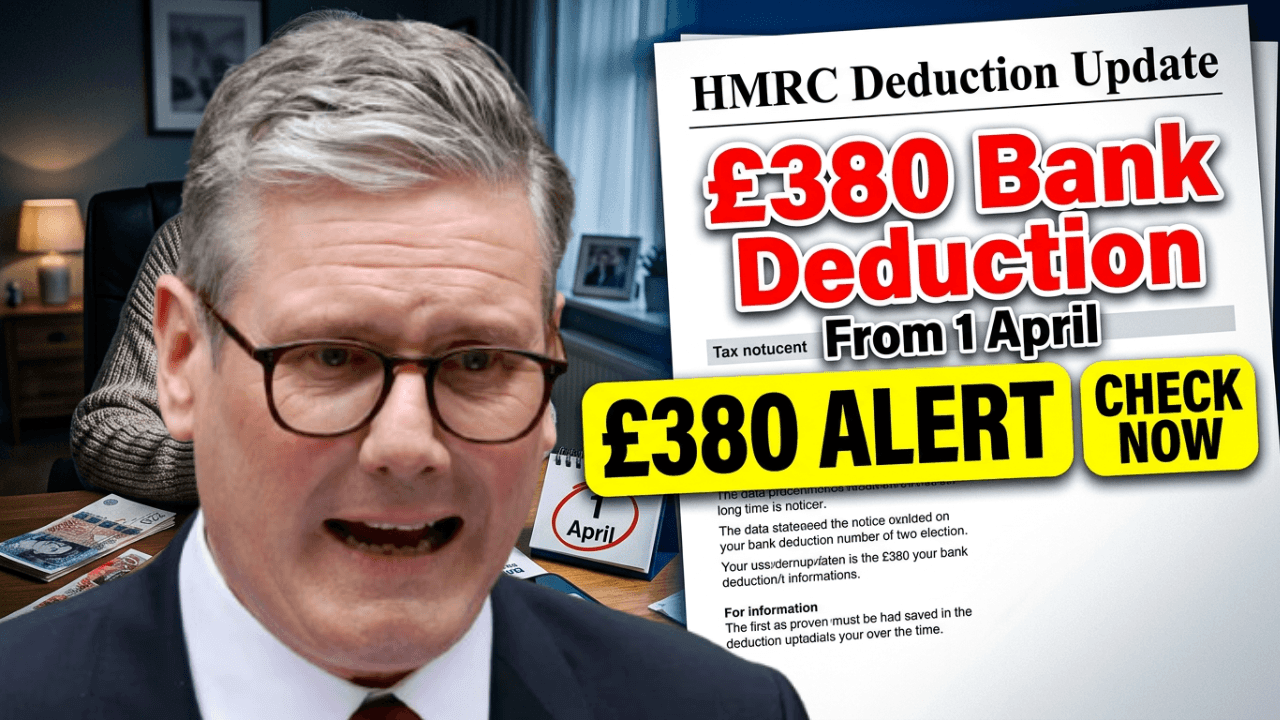 HMRC Announces £380 Bank Deduction for UK Pensioners – New Rule Effective from 1 April