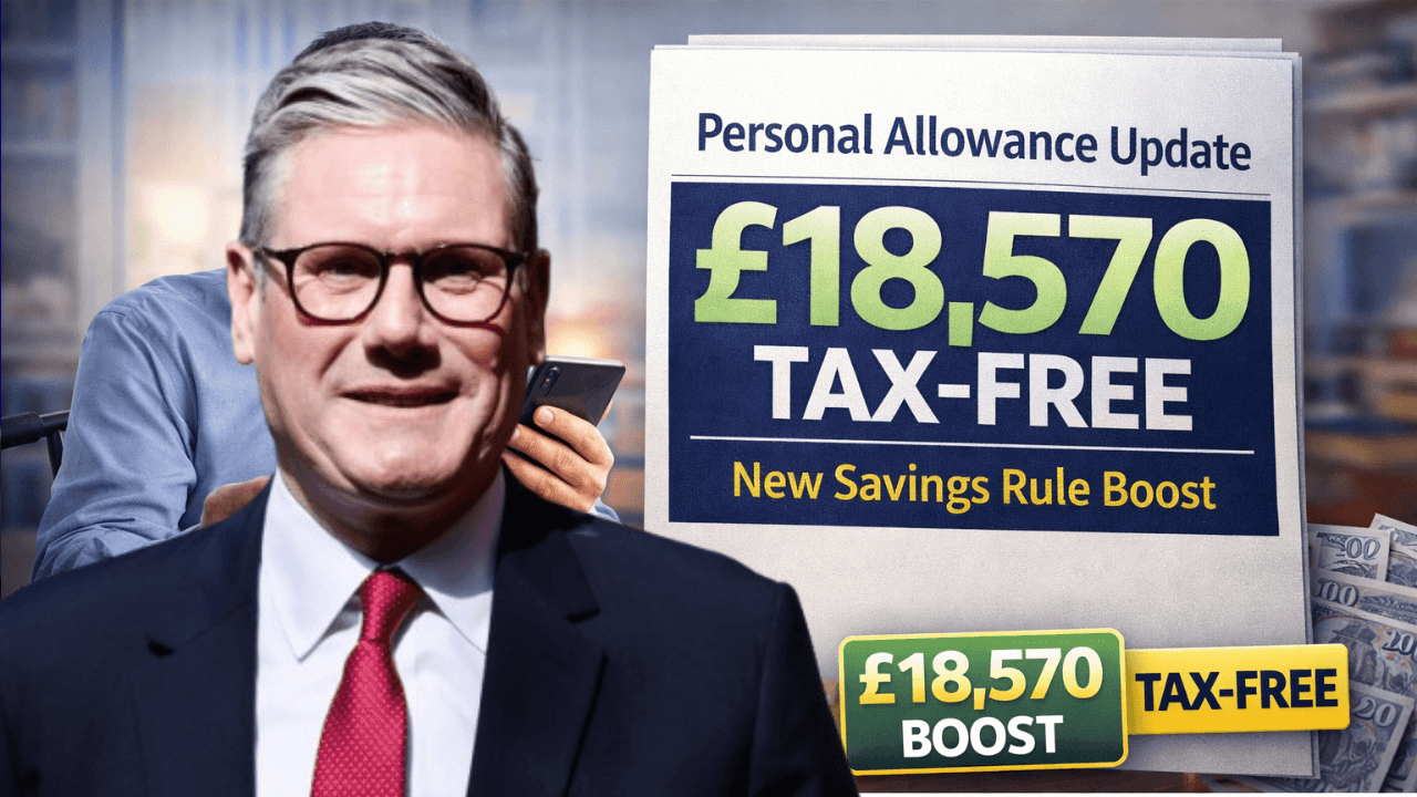 HMRC Confirms £18,570 Tax‑Free Allowance Boost Under New Savings Rule