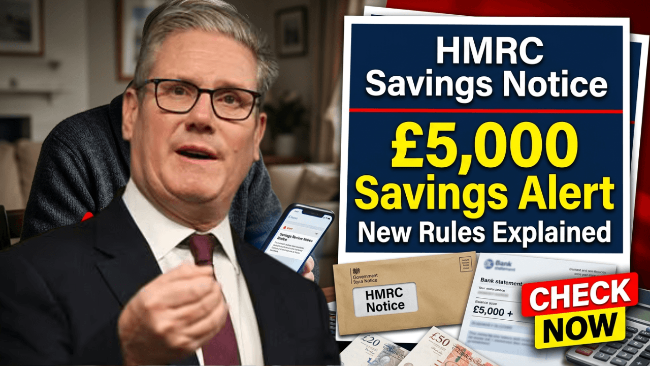 HMRC Confirms New Notices for Pensioners With £5,000+ Savings – Full Rules Explained