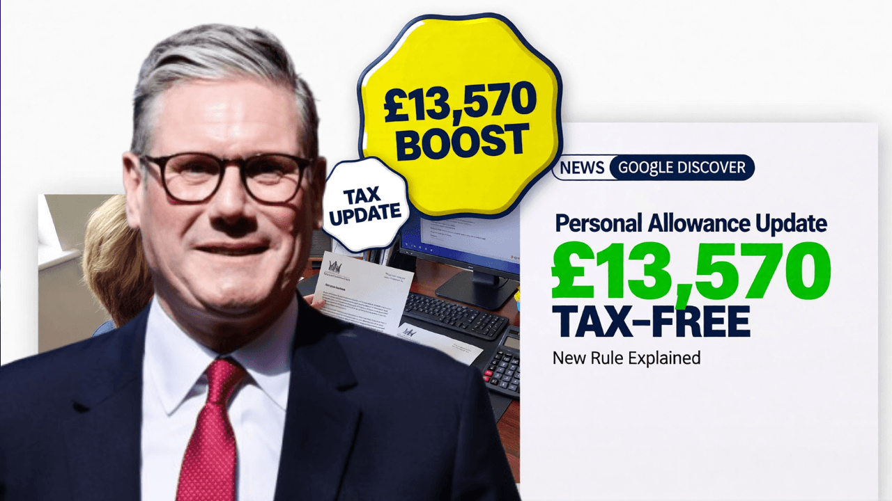 HMRC Officially Confirms Plan to Raise Tax‑Free Personal Allowance to £13,570 – New Rule Explained