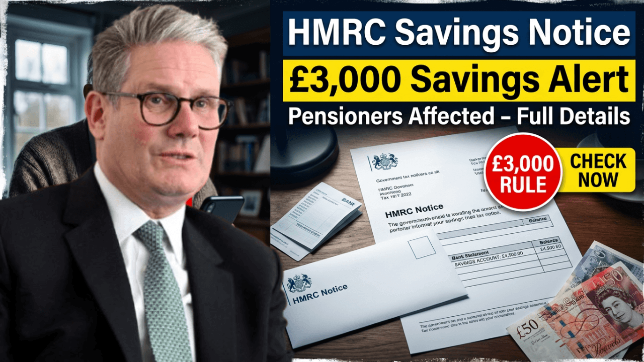 HMRC Officially Issues Notices for UK Pensioners With Over £3,000 in Savings – Full Explanation Inside