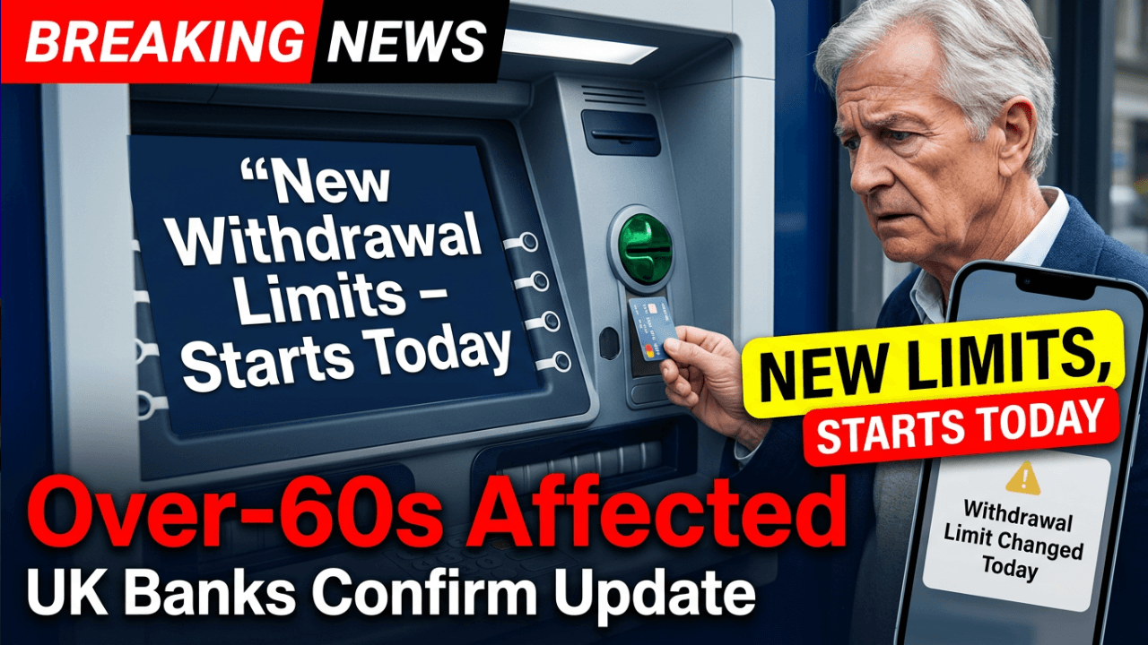 UK Banks Officially Confirm New Withdrawal Limits for Over-60s – Changes Start Today