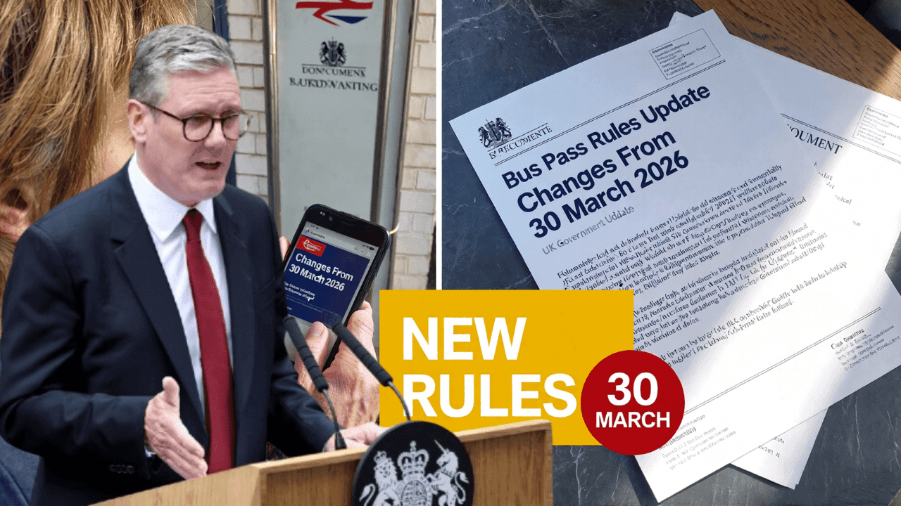 UK Govt Confirms Bus Pass Rule Changes From 30 March 2026